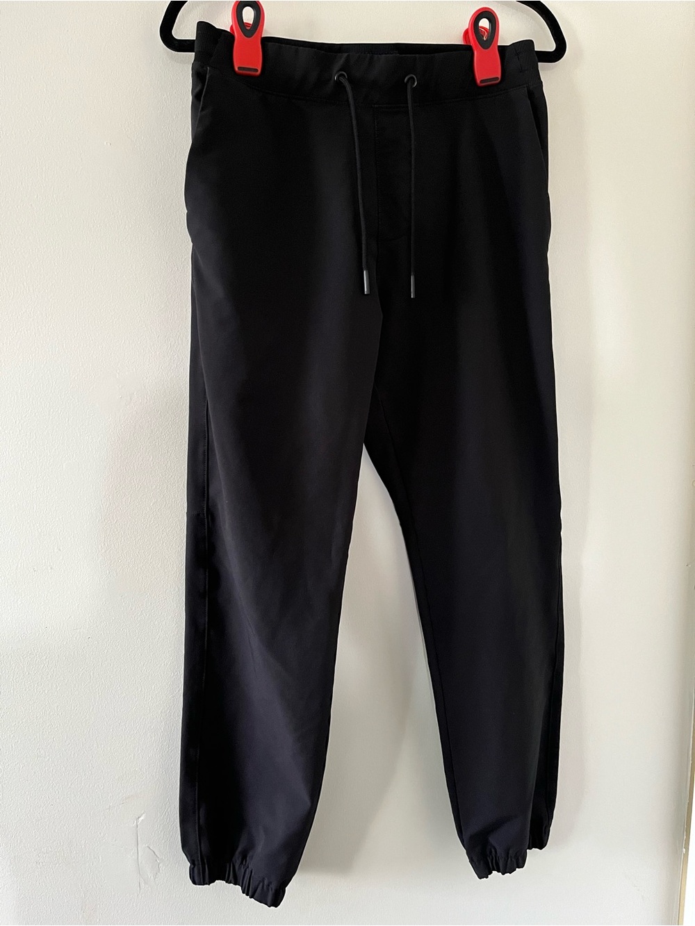 Abercrombie Black Pull On Jogger Pants Small Travel Comfy Minimalist Workout